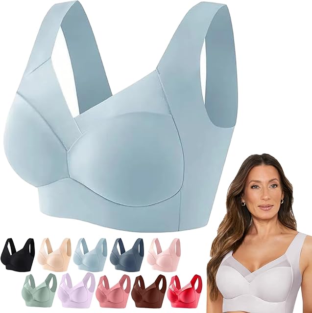 Jeadora Bras for Older Women, Seamless Sexy Push Up Wireless Bra, Posture Correcting Wireless Seamless Senior Bra
