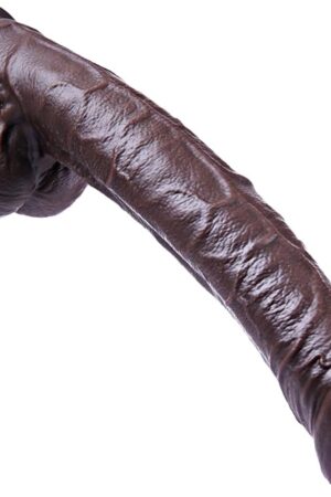 118" Realistic Uncut Movable Foreskin Dildo, Thick Silicone Huge Dildo,Black Long XXL Dildo,Big Suction Cup Fat Penis,Extra-Large Giant Dildo,Suitable for Male and Female Love Wide Dildo