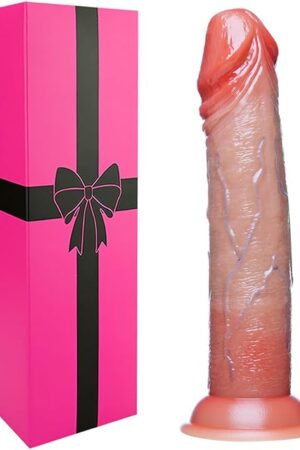 7 Inch Soft Liquid Silicone Small Lifelike Dildo with Suction Cup, 6" Ultra Realistic Thin Slim Prostate Anal Dildo for Gay Beginner, Canine G-Spot Shower Dildos Strapon Adult Sex Toy for Men Women