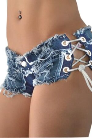 Women Sexy Cut Off Low Waist Denim Jeans Shorts Mini Hot Pants