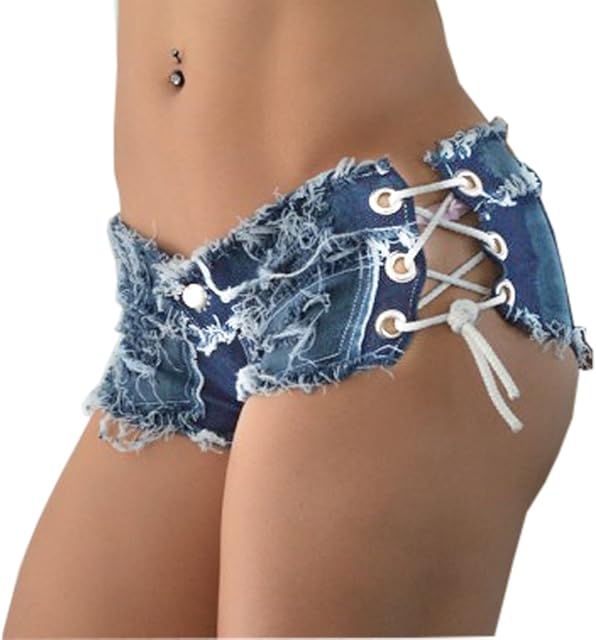 Women Sexy Cut Off Low Waist Denim Jeans Shorts Mini Hot Pants