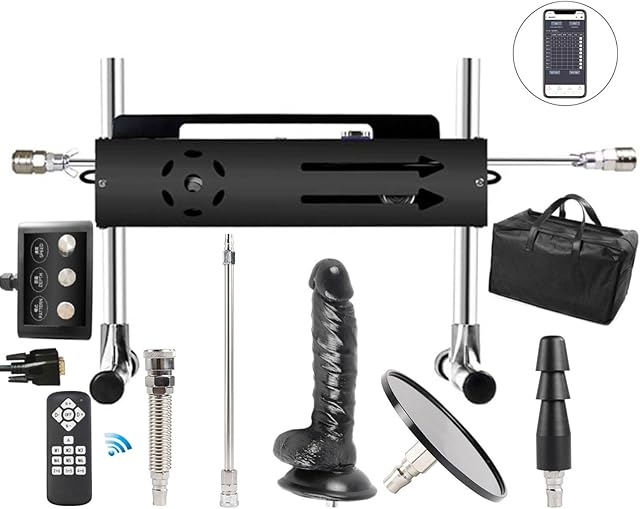 FREDORCH Wireless Wired APP Control Sex Machine with Amazing Features,Powerful,All Angle Adjustable,No Moveback Machine,200W Servo Motor, Stroke 1cm-15cm (Wireless Wired APP Control B)