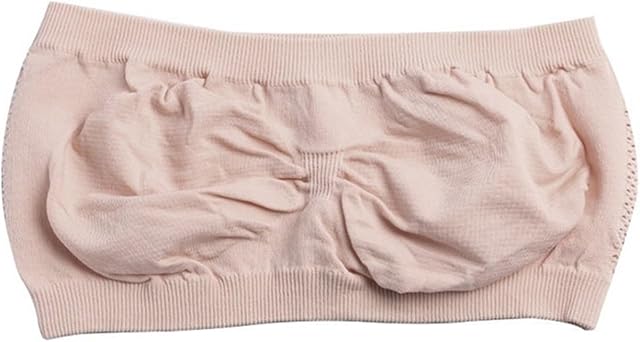 GQABXKDQO 3PCS Women's Seamless Bandeau Tube Top Comfort Wireless Strapless Bras Sexy Breathable Mesh Bra Lingerie(Beige)