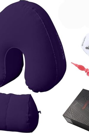 Brementrey Sex Pillow Dildo Pillow Inflatable Sex Position Pillow Dildo Mount with Dice Sex Furniture for Couples (Purple)