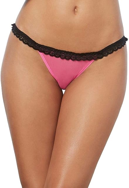 Women's Stretch Mesh Bikini Panty with Open Back Heart Detail