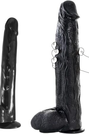 3" Diameter Huge Thick Dildo + 14.7 inch Realistic Huge Dildo