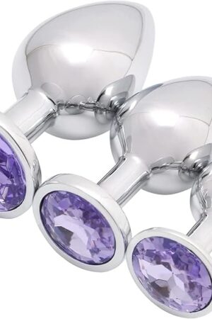 Generic Butt 3pcs Sets Plug Toy Anales Adult Toys Plug Relaxing for Women Anales Tool for Women Men Sunglasses U05, Purple