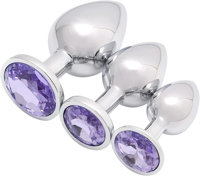 Generic Butt 3pcs Sets Plug Toy Anales Adult Toys Plug Relaxing for Women Anales Tool for Women Men Sunglasses U05, Purple