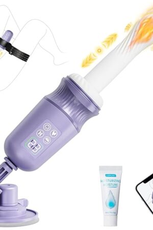 APP Control Sex Machine Thrusting Dildo Vibrator Adult Sex Toys with Heating Function for Men/Women, Anal Dildo Machine Adult Toys with 10 Vibrating & Thrusting Modes for G Spot Clit Anal Stimulation
