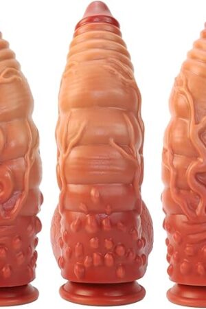 3 Inch Thick Huge Alien Zerg Monster Dildo, 12 Inch XXL Massive Cock Fantasy Animal Dildo with Dual Density Silicone, Giant Butt Plug G-spot Anal Dildo Sex Toy for Men Women Couples