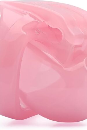 FYJENNICC HT-V4 Chastity Cage for Men | 5 Adjustable Wide Rings & 6 Colors | Beginner-Friendly | Adult Sex Toy with Sizing Guide (Pink, Nub)