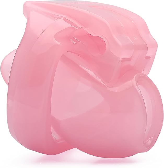 FYJENNICC HT-V4 Chastity Cage for Men | 5 Adjustable Wide Rings & 6 Colors | Beginner-Friendly | Adult Sex Toy with Sizing Guide (Pink, Nub)