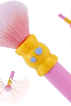 Bullet Vibrator for Women Clitorals Stimulator USB Rechargeable Mini Vibrator,G Spot Vibrator with 10 Vibrating Modes,Dildo Anal Toys Adult Sex Toys for Women with Pink Ultra soft Makeup Brushes