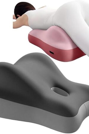 Butt Cushion for Couples, Couples Pillow for Intimacy, Memory Foam Lumbar Support, Ideal for Sitting and Lying, Suitable for Couples in Variou Positions (Dark Grey)