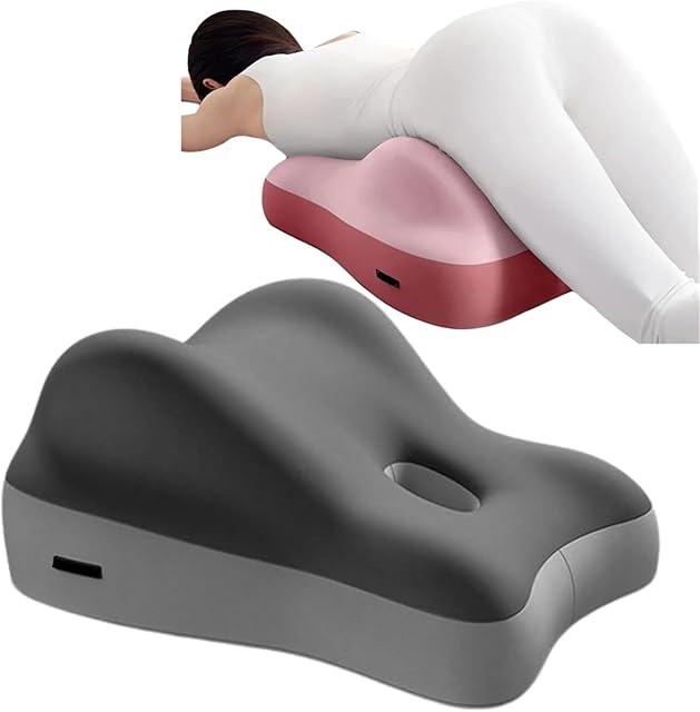 Butt Cushion for Couples, Couples Pillow for Intimacy, Memory Foam Lumbar Support, Ideal for Sitting and Lying, Suitable for Couples in Variou Positions (Dark Grey)