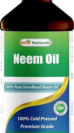 Best Naturals 100% Pure Neem Oil, 100% Cold Pressed and Unrefined - 16 OZ (1 Bottle)
