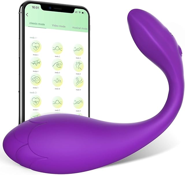 Couple Vibrator Nipple Women Sex Toy, Wearable Vibrator with App Control 9 & 9 Vibrating Modes, Couple Sex Toy Butterfly Panty Vibrator for Women Sex Game