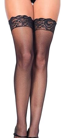 Women's Stay Up Lace Top Micro Net Thigh Highs