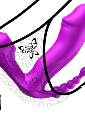Wearable Vibrator G Spot Clitoral Anal Vibrator Rose Sex Toys with 9 Vibrating Modes Waterproof Rechargeable G Spot Vibrator for for Women or Couple Fun