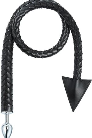 Anal Butt Plug Leather Whip Anal Plug Anal Sex Devil Tail Cosplay Butt Plug Adult Games Products Anal Sex Toys for Woman Couples Men Masturbator