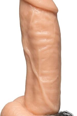 Doc Johnson Vac-U-Lock - Kong Realistic Dildo - 85 in Long and 22 in Wide -FIRMSKYN - F-Machine and Harness Compatible - for Adults Only, Vanilla