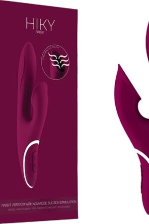 Hiky Rabbit Vibrator W/Adv Suction Pur HIKY002USPUR
