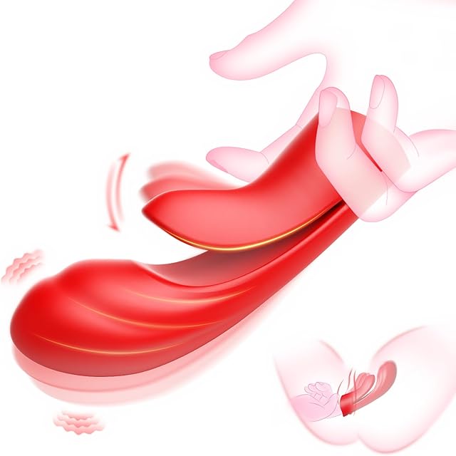 Finger Vibrator Adult Sex Toys for Women, 2 in 1 Flexible Finger Sleeve G Spot Vibrators Dildo with Dual Motors 10 Vibrations, Anal Nipple Clit Stimulation Sex Toys for Female Men Couples