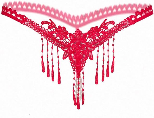 Women Tassel Sexy Underwear Hollow Tassel Thong and G-String Erotic Panties