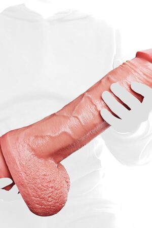 275" Diameter Huge Dildo, 134 Inch Big Dildo Dual Density Silicone Long Dildos with Suction Cup, Realistic Dildos for G Spot and Anal Play, Thick Penis Sex Toys for Women Men Couples