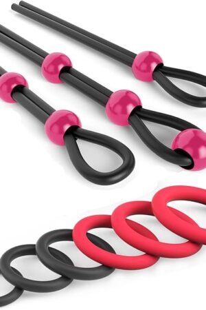 Cock Ring Silicone Penis Ring Set Adjustable Cockring Sex Toys 9 PCS Cock Rings for Men Erection Long Lasting Stronger Adult Toys Cock Sexual Stimulation Device for Men or Couple