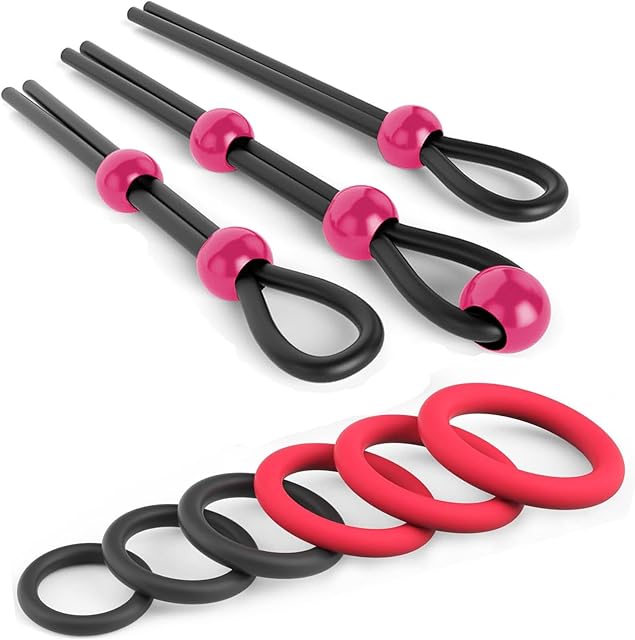 Cock Ring Silicone Penis Ring Set Adjustable Cockring Sex Toys 9 PCS Cock Rings for Men Erection Long Lasting Stronger Adult Toys Cock Sexual Stimulation Device for Men or Couple