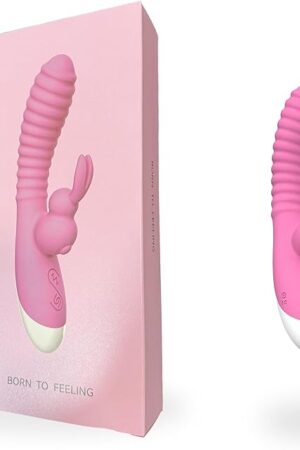 G Spot Rabbit Vibrator with Bunny Ears for Clitoris G-spot Stimulation - Dildo Vibrators for Women Waterproof 12 Powerful Vibrations Mode Dual Motor Stimulator Adult Sex Toy for Women and Couple Fun