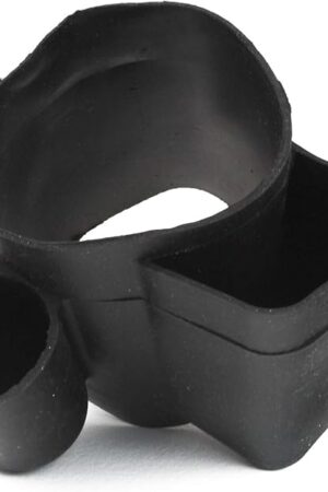 LeLuv Penis Pump Accessory: Universal Black Vibrating Vacuum Pump Strap Attachment for Cylinders from 1.5 inch to 3 inch Diameter