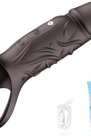 Coffer Reusable Vibrating Penis Ring Cook Rings for Men Erection Sex Silicone Sex Toy Couples Adult Sex Toys for Men Women Sex Swing Vibrating Cock Ring Gspot Stimulation Gay Sex Toys Penis Extender