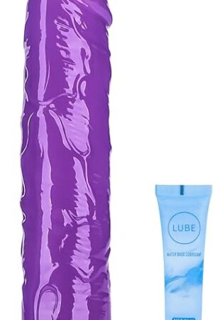 9.84-Inch Suction Base Realistic Penis Dildo, G Spot Anal Flexible Cock Adult Sex Toys for Beginner, Perfect Throat Trainer - XL