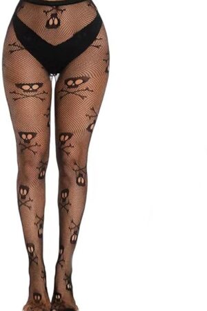 High Waist Fishnet Stocking Set for Women