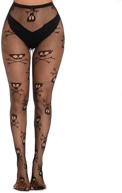 High Waist Fishnet Stocking Set for Women