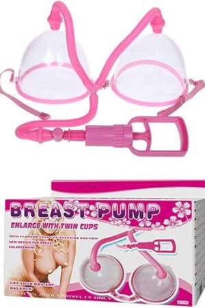 Dual Vacuum Suction Cup Breast Enlargement Pump Set