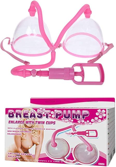 Dual Vacuum Suction Cup Breast Enlargement Pump Set