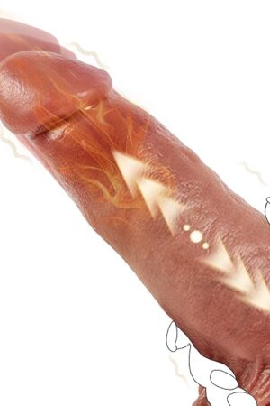 236" Diameter Thick Thrusting Dildo Vibrator with 7 Fast Thrusting & 10 Vibration & Heating Modes, Huge Realistic Dildos for G Spot Anal Sex, Suction Cup Silicone Big Dildos Sex Toys for Women Men