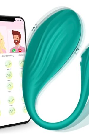 Bullet Vibrator Adult Sex Toys, Wearable Panty Vagina Stimulator Mini Egg Vibrator with APP Remote Control Vibrating Ball G Spot Clitoral Anal Toys for Couple (Green)