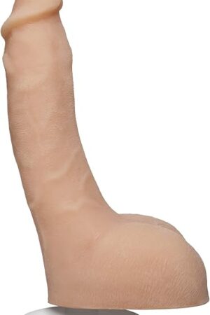 Doc Johnson Signature Series - Lulu of Leolulu - 8 Inch Realistic ULTRASKYN Dildo with Removable Vac-U-Lock Suction Cup - F-Machine & Harness Compatible - for Adults Only, Vanilla