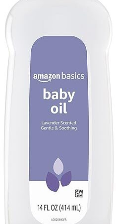 Amazon Basics Baby Oil, Lavender Scented, 14 Fluid Ounce, 1-Pack (Previously Solimo)