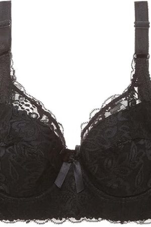 Women Plus Size Lace Bra Sexy Underwire Everyday Underwear Full Figure Push Up Brassiere Comfort Lingerie Bra