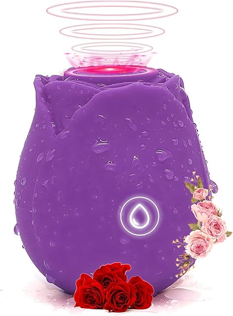 Generic 2024 Rose Vibratoer Stimulator Licking Sucking Silent Multi Frequency Massage Stick Women's Gift.C40, Colour