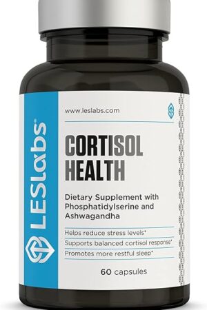 LES Labs Cortisol Health ? Stress Relief, Balanced Cortisol Response, Relaxation & Deep Sleep ? Phosphatidylserine, Magnesium, Magnolia Bark, Rhodiola Rosea & Ashwagandha ? Non-GMO ? 60 Capsules