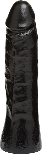 Doc Johnson Vac-U-Lock CodeBlack - 7 Inch Thin Dong - FIRMSKYN Dildo - F-Machine and Vac-U-Lock Harness Compatible Dildo - for Adults Only, Black