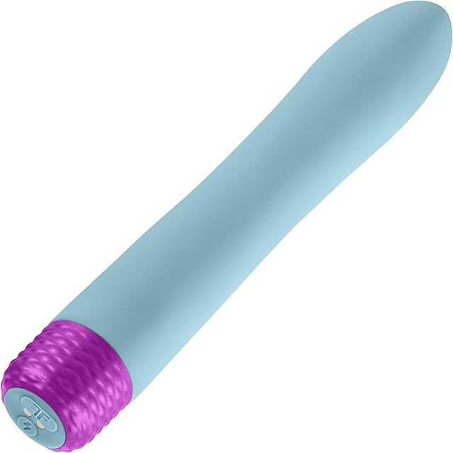 Densa Flexible Long Bullet Vibrator for Women - Female Sex Toys with 8 Vibration Modes & Boost Mode - 100% Waterproof, Magnetic USB Charging, Liquid Silicone, Travel-Friendly Adult Toys (Light Blue)