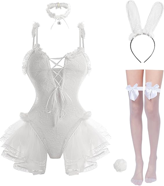 Bunny Costume Women Bunny Girl Christmas Cosplay One Piece Bodysuit