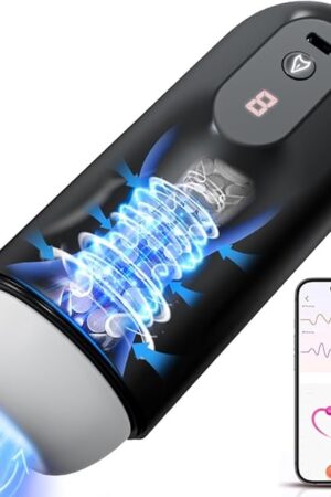 Automatic Male Masturbators Sex Toys - Penis Pump Male Sex Toys Pocket Pussy with 8 Vibration Modes,APP Control Adult Toys Pocket Pussy 3D Stroker with Blowjob Toy for Men Masturbating